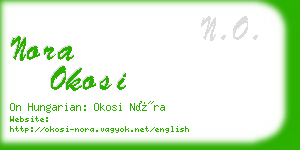 nora okosi business card